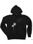 Seed Blowing In Wind Siyah Fermuarlı Kapşonlu Sweatshirt 1
