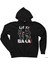 Baka Siyah Fermuarlı Kapşonlu Sweatshirt 1
