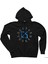 Yay Burcu Modern Siyah Fermuarlı Kapşonlu Sweatshirt 1