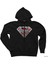 Superman Dark Legend Siyah Fermuarlı Kapşonlu Sweatshirt 1