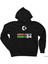 Commodore 64 Vintage Logo Siyah Fermuarlı Kapşonlu Sweatshirt 1