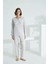 Angelique Uzun Kol Kadın Pijama Takım 21504 3