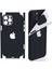 Apple iPhone 16 Pro Max Için 360 Full Kaplama Koruma Sticker Kılıfsız Kullanım Için Karbon Siyah 1