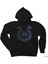 Vikings Aegishjalmur Helm Of Terror Siyah Fermuarlı Kapşonlu Sweatshirt 1