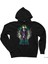 Suicide Squad Joker Retro Siyah Fermuarlı Kapşonlu Sweatshirt 1