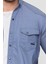 Erkek Mint Slim Fit Dar Kalıp Pamuklu Kot Gömlek 3