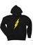 The Flash Lighting Siyah Fermuarlı Kapşonlu Sweatshirt 1