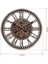 Premium Serisi Antik Eskitme Şeffaf Kadranlı Döner Çarklı 50 Santimetre Ev ve Ofis Duvar Saati Roma Rakamlı Bronz 5