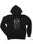 Doctor Who Tardis Bw Siyah Fermuarlı Kapşonlu Sweatshirt 1