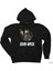 John Wick Cartoon Siyah Fermuarlı Kapşonlu Sweatshirt 1