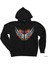 Harley Davidson Eagle Siyah Fermuarlı Kapşonlu Sweatshirt 1