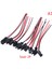 5pairs Sm 2pin 3pin 4pin Erkek ve Dişi LED Şerit Tel Konnektörü 20CM (Yurt Dışından) 1