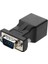 Namuny 4 Paket VGA Genişletici Erkek RJ45 Cat5 Cat6 20 M Ağ Kablosu Adaptörü Com Bağlantı Noktası Lan Ethernet Bağlantı Noktası Dönüştürücü (Yurt Dışından) 2