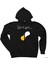 Seviyor Papatya Siyah Fermuarlı Kapşonlu Sweatshirt 1