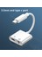 Tipi Adaptör USB C - 3,5 mm Jack Ses Şarj Cihazı Splitter C Tipi Dönüştürücü Şarj Kablosu Uzatma Kulaklık Adaptörü (Yurt Dışından) 2