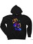Daft Punk Splash Siyah Fermuarlı Kapşonlu Sweatshirt 1