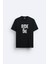 Ride Or Die Sür Ya Da Öl Baskılı Bisiklet Yaka Normal Kalıp Siyah Tişört T-Shirt 1