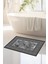 Kaymaz Taban Yıkanabilir Kadife Paspas Geometrik Desen 100% Mikrofiber Banyo Kullanımı 1