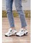 Kadın Yüksek Taban Sneaker Bağcıklı Spor Ayakkabı Virez 2