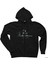 Batman And Joker Inquiry Siyah Fermuarlı Kapşonlu Sweatshirt 1