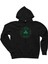 Boston Celtics Logo Siyah Fermuarlı Kapşonlu Sweatshirt 1