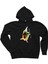 Pirana Balık Siyah Fermuarlı Kapşonlu Sweatshirt 1