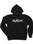 Kurban Text Siyah Fermuarlı Kapşonlu Sweatshirt 1