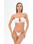 Aquaviva Kadın Beyaz Luıza Straplez Sürgülü Brezılıan Fırfırlı Bikini Takımı 1