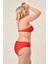 Kadın Büyük Beden Kırmızı Straplez Boyundan Bağlı Bikini Takımı 4