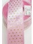 Pembe Gold Puantiyeli Baskı Saten Kurdele 4cm 1