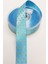 Turkuaz Puantiye Baskılı Saten Kurdele 2,5cm 1