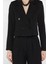 Kadın Dört Düğmeli Blazer Ceket Palazzo Pantolon Ikili Takım P-00016148 4