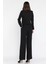 Kadın Dört Düğmeli Blazer Ceket Palazzo Pantolon Ikili Takım P-00016148 5