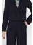 Kadın Dört Düğmeli Blazer Ceket Palazzo Pantolon Ikili Takım P-00016148 4