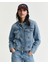 Kadın Mavi Regular Fit Klasik Yaka Denim Ceket 4700367.972 1
