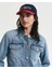 Kadın Mavi Regular Fit Klasik Yaka Denim Ceket 4700367.972 5
