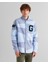 Erkek Lacivert Oversize Fit Renk Bloklu Gömlek 3824364T.410 1