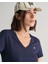 Kadın Lacivert Regular Fit V Yaka T-Shirt 4200750.433 3