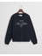 Kadın Lacivert Relaxed Fit Bisiklet Yaka Logolu Sweatshirt 4200595.433 4
