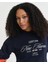 Kadın Lacivert Relaxed Fit Bisiklet Yaka Logolu Sweatshirt 4200595.433 5