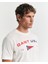 Erkek Krem Regular Fit Bisiklet Yaka Logolu T-Shirt 2003299.130 5