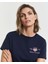 Kadın Lacivert Regular Fit Bisiklet Yaka Logolu T-Shirt 4200277.433 4