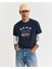 Erkek Lacivert Regular Fit Bisiklet Yaka Logolu T-Shirt 2003299.433 1