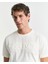 Erkek Krem Regular Fit Bisiklet Yaka Logolu T-Shirt 2003339.130 5