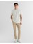 Erkek Krem Regular Fit Bisiklet Yaka T-Shirt 2325149T.113 3