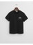 Kadın Siyah Regular Fit Bisiklet Yaka Logolu T-Shirt 4200277.5 4