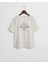 Kadın Krem Relaxed Fit Bisiklet Yaka Logolu T-Shirt 4200594.113 4
