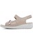 Kadın Vizon Bantlı Deri Comfort Sandalet 25SFD321918 2