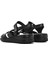 Kadın Siyah Bantlı Deri Comfort Sandalet 25SFD321814 5