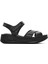 Kadın Siyah Kalın Tabanlı Deri Comfort Sandalet 25SFD321618 1